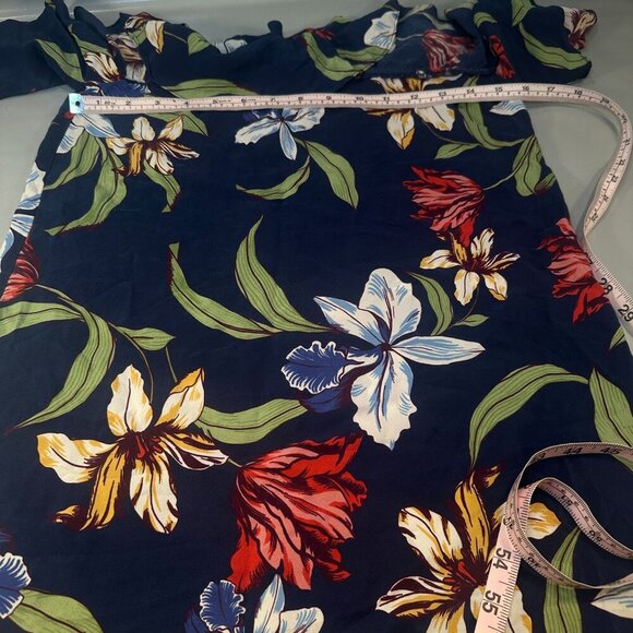 Amanda Uprichard Ethan Floral Dress Womens Silk Off Shoulder Ruffled Mini Small - Picture 11 of 12